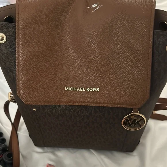 Michael Kors Brown Backpack - Picture 2 of 3